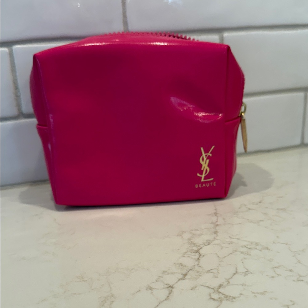 NWOT YSL Pink Cosmetic Bag